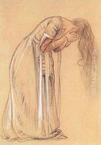 The Story of Klara Zach II study 1908 by Aladar Korosfoi-Kriesch