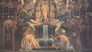 The Fountain of Art 1907 by Aladar Korosfoi-Kriesch