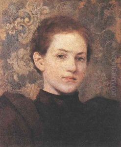Portrait of Kriesch Laura 1894 by Aladar Korosfoi-Kriesch