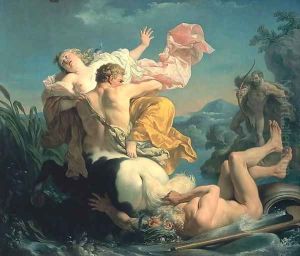 The Abduction of Deianeira by the Centaur Nessus 1755 by Aladar Korosfoi-Kriesch