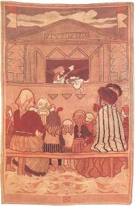 Puppet Theatre 1907 by Aladar Korosfoi-Kriesch