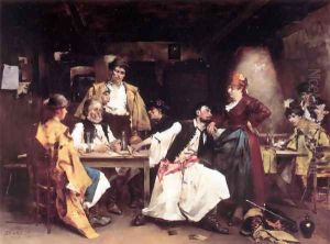 In the tavern by Bertalan de Karlovsky