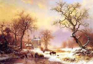 Skaters in a Winter Landscape