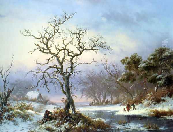 Faggot Gatherers in a Winter Landscape - view 1