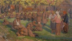 Russian Prisoners of War by Eugeniusz Kazimirowski