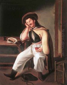 In the Tavern by Karoly Kisfaludy