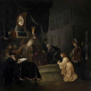 Daniel Before Nebuchadnezzar by Salomon Koninck