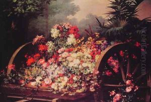 A Cart of Flowers by Desire de Keghel