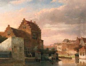 A cappricio view in a city by Kasparus Karsen
