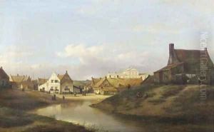 A view of Katwijk village with the Groot Badhotel in the background