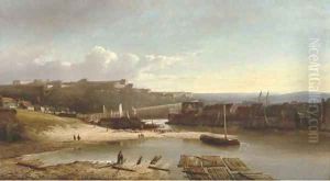 A view of Koblenz with Ehrenbreitstein castle by Kasparus Karsen