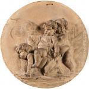 Beau Medaillon En Terre Cuite
Representant Une Bacchanale D'enfants, France, Vers 1780, Attribue A
Clodion Beau Medaillon En Terre Cuite
Representant Une Bacchanale D'enfants, France, Vers 1780, Attribue A
Clodion