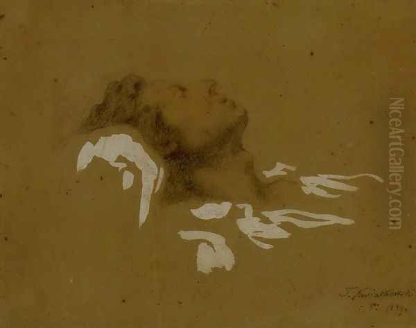 Chopin at his Death Bed - view 1
