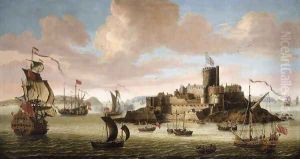 An English Ship and other Shipping off Castle Cornet, Guernsey An English Ship and other Shipping off Castle Cornet, Guernsey