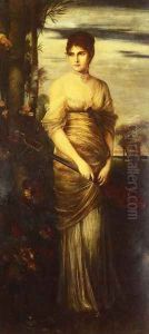Portrait of a Lady with a Mandolin by Hermann Kaulbach