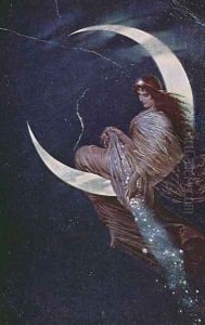 The Fairy of the moon by Hermann Kaulbach