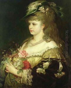 A Young Girl by Hermann Kaulbach