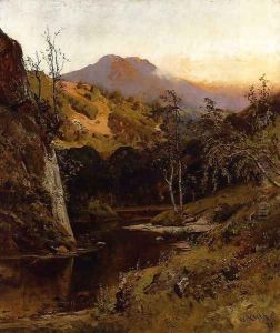 Mount Tamalpias from Lagunitas Creek by William Keith