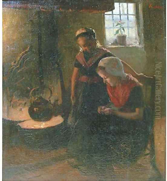 Sisters by the hearth - view 1