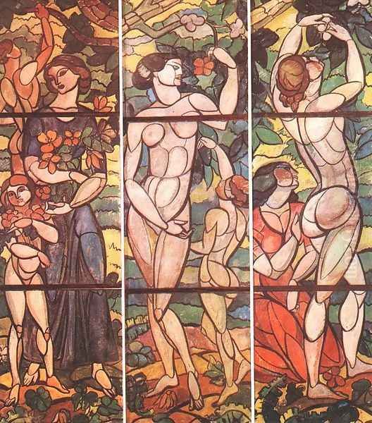Stained Glass Window Design for the Schiffer Villa 1911 - view 1