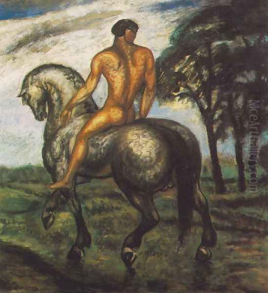 Rider at the Water-front 1910 - view 1