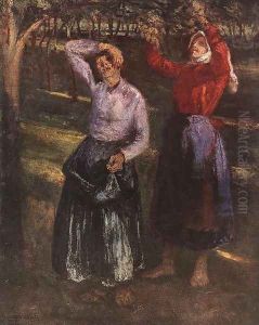 Picking Plums 1901 by Karoly Kernstok