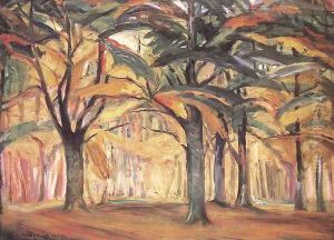 Autumn Light In the Forest 1922 by Karoly Kernstok