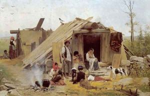 In the Gypsy Camp (Im Zigeunerlager) by Anton Kozakiewicz