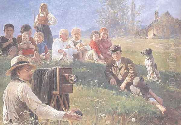 Summer Landscape with a Photographer - view 1