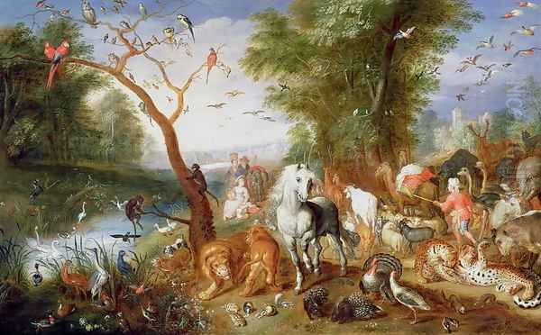 The Animals entering Noahs Ark - view 1