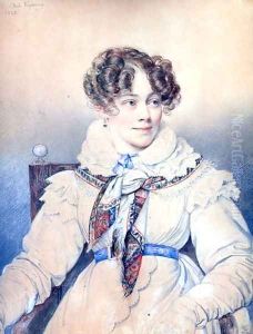 Portrait of Sophie Rostopchine 1799-1874 Countess of Segur by Orest Kiprensky
