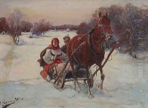 Sledge Ride by J. Konarski