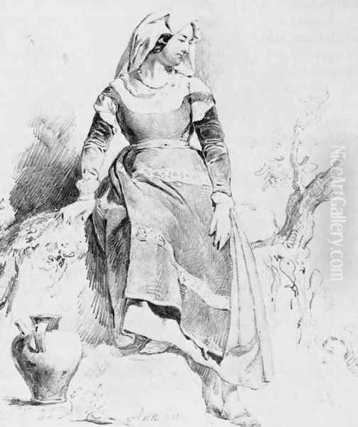 Peasant Girl near to Rome 1842 - view 1