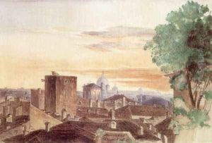 Rome at Dusk 1843 by Mihaly Kovacs