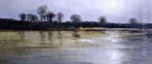Landscape in the Twilight (Paysage au crepuscule) by Leon Kaufmann (Kamir)