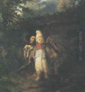 Children in a Forest by Aleksander Kotsis