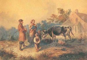 Rural Genre Scene by Franciszek Kostrzewski