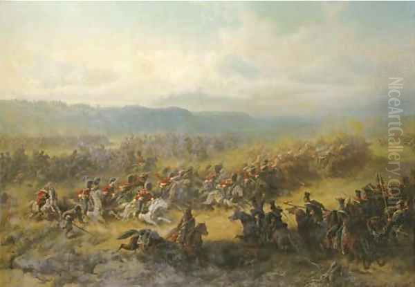 Battle of Balaklawa at the Sapoune Heights on the Crim (25th of October 1854) - view 1