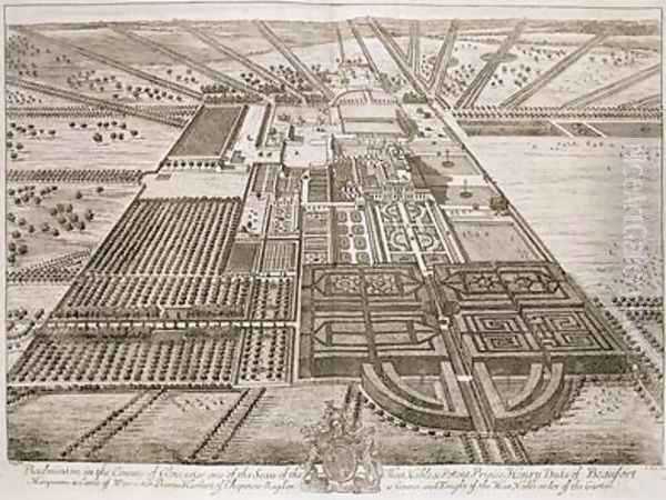 Badminton House in the County of Gloucester - view 1