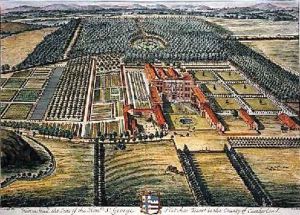 Hutton Hall in the county of Cumberland by Leonard Knyff