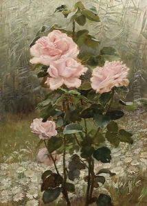Roses in a Garden by Otolia Kraszewska