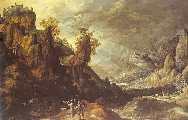 Landscape with Tobias and the Angel by Kerstiaen De Keuninck The Elder