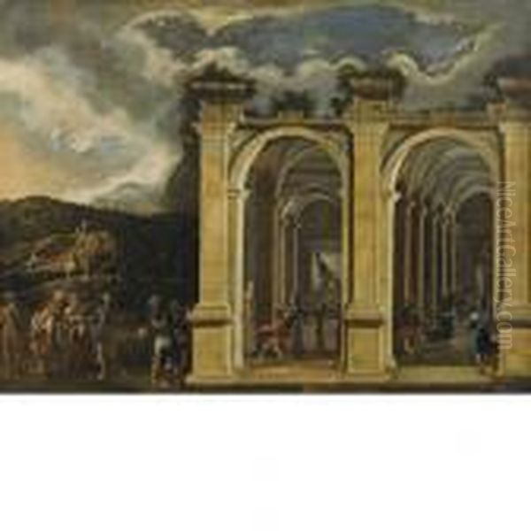 Veduta Con Architetture Classiche - view 1