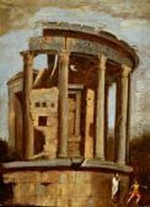Veduta Del Tempio Di Vesta by Viviano Codazzi