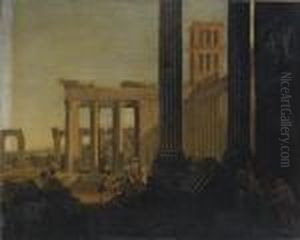 Capriccio Con Il Tempio Di Antonino E Faustina Capriccio Con Il Tempio Di Antonino E Faustina