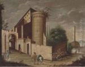 An Architectural Capriccio by Viviano Codazzi