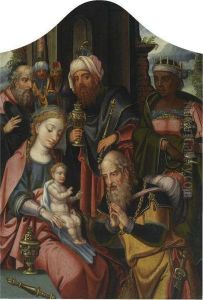 The Adoration Of The Magi by Pieter Coecke Van Aelst