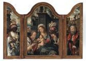 The Adoration Of The Magi by Pieter Coecke Van Aelst