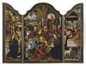 Triptyque: L'adoration Des Mages; La Nativite; Et La Circoncision by Pieter Coecke Van Aelst