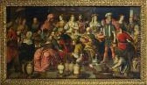 Las Bodas De Canaa by Pieter Coecke Van Aelst